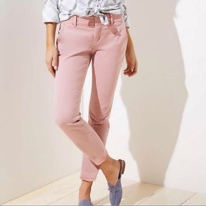 LOFT Frayed Girlfriend Chinos